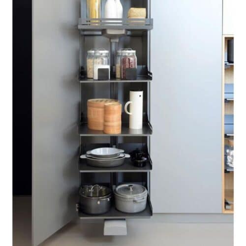 Ảnh thực tế bộ kệ 5 tầng CONVOY LAVIDO 450mm Hafele 549.63.494