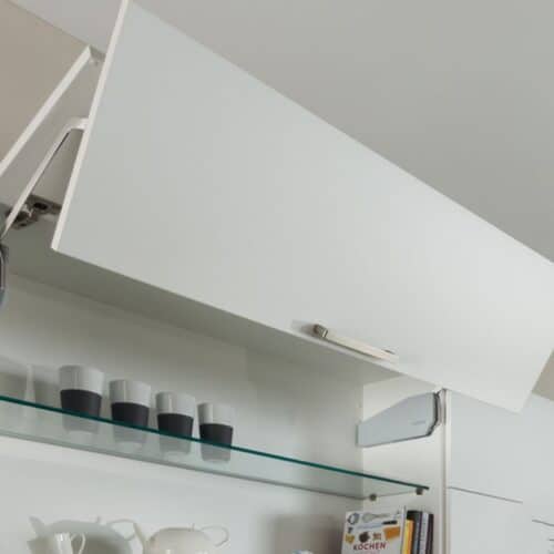 Bộ tay nâng FREE FOLD SHORT Hafele 493.05.896, trắng 3 Ảnh thực tế bộ tay nâng FREE FOLD SHORT Hafele 493.05.896, trắng