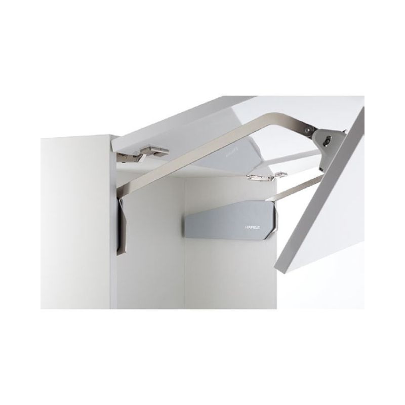 Bộ tay nâng FREE FOLD SHORT Hafele 493.05.896, trắng Bộ tay nâng FREE FOLD SHORT Hafele 493.05.896, trắng