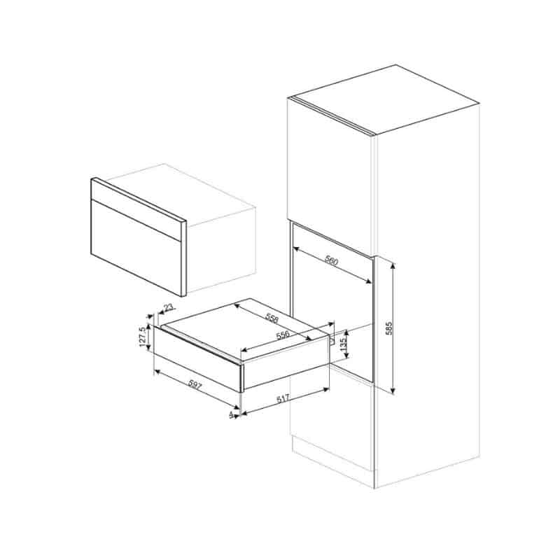 Kích thước khay phụ kiện rượu, cao 15 cm Hafele CPS615NR 536.54.999 Kích thước khay phụ kiện rượu, cao 15 cm Hafele CPS615NR 536.54.999