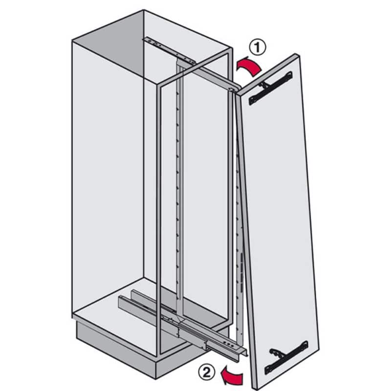 Lắp đặt bộ rổ kéo lớn Milan Hafele 548.93.133 Lắp đặt bộ rổ kéo lớn Milan Hafele 548.93.133