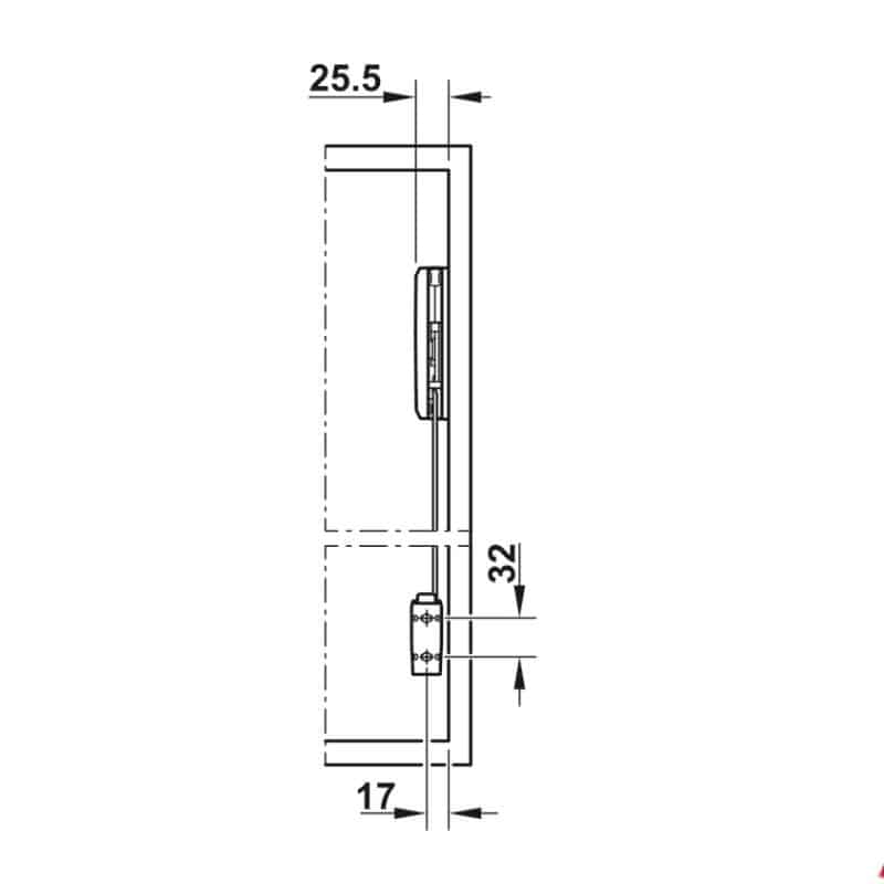 Lắp đặt bộ tay nâng FREE FOLD SHORT Hafele 493.05.896, trắng Lắp đặt bộ tay nâng FREE FOLD SHORT Hafele 493.05.896, trắng