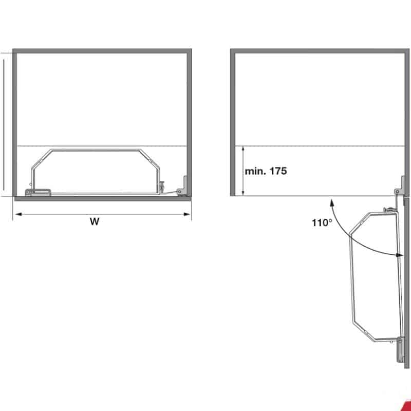 Lắp đặt bộ kệ TANDEM đựng thực phẩm Hafele 545.02.232 KT 600/1700 Lắp đặt bộ kệ TANDEM đựng thực phẩm Hafele 545.02.232 KT 600/1700