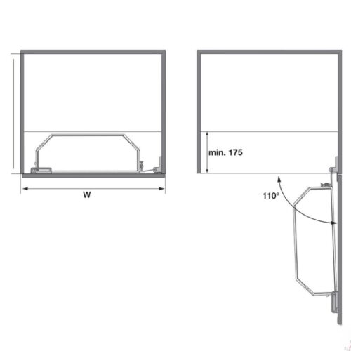 Bộ kệ TANDEM đựng thực phẩm Hafele 545.02.431 KT 500/1700 5 Lắp đặt bộ kệ TANDEM đựng thực phẩm Hafele 545.02.431 KT 500/1700