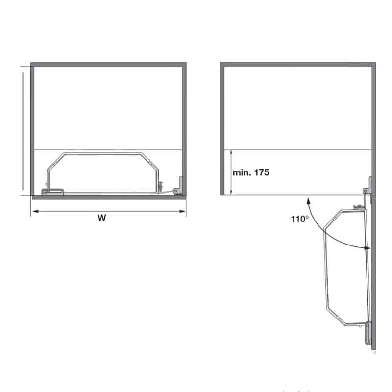 Lắp đặt bộ kệ TANDEM đựng thực phẩm Hafele 545.02.432 KT 600/1700 Lắp đặt bộ kệ TANDEM đựng thực phẩm Hafele 545.02.432 KT 600/1700