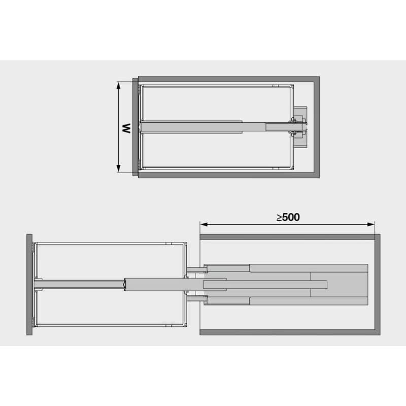 Lắp đặt bộ kệ tủ 6 tầng DISPENSA 90 ARENA 400mm Hafele 546.54.541 Lắp đặt bộ kệ tủ 6 tầng DISPENSA 90 ARENA 400mm Hafele 546.54.541