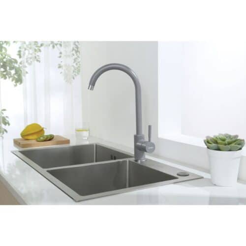 Vòi rửa bát Hafele màu xám HT19-GH1F270 570.51.590