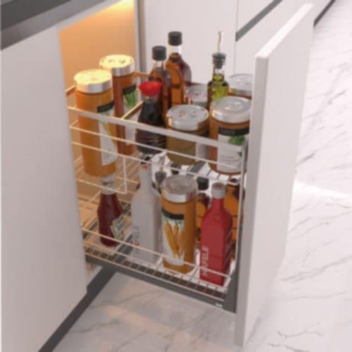 Ảnh thực tế bộ rổ gia vị SONATA Cucina 549.20.034 Inox 304