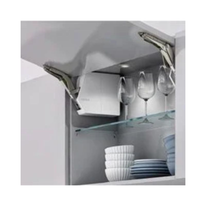 Bộ tay nâng FREE FLAP 1.7E Hafele 372.29.700 nắp trắng Bộ tay nâng FREE FLAP 1.7E Hafele 372.29.700 nắp trắng