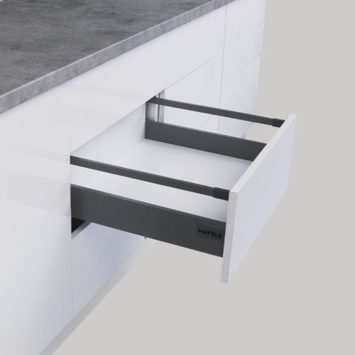 Ray hộp Alto-S chiều cao 80mm với thanh vuông Hafele 552.55.318