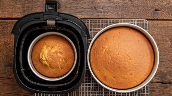 cách làm bánh gato bằng nồi chiên không dầu Hafele