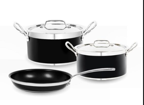 Bộ nồi chảo màu đen Hafele COOKWARE- BLACK 531.08.043
