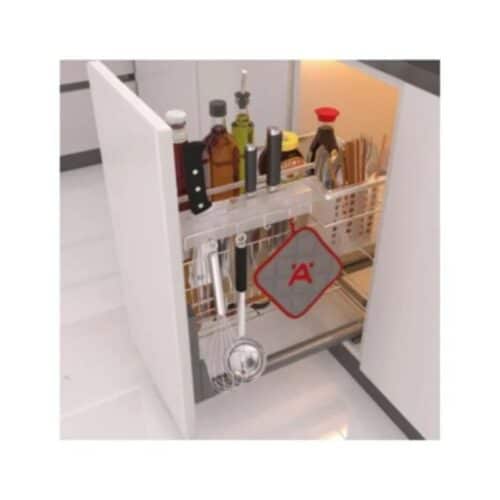 Ảnh thực tế bộ rổ dao thớt, chai lọ Hafele Sonata 549.20.415