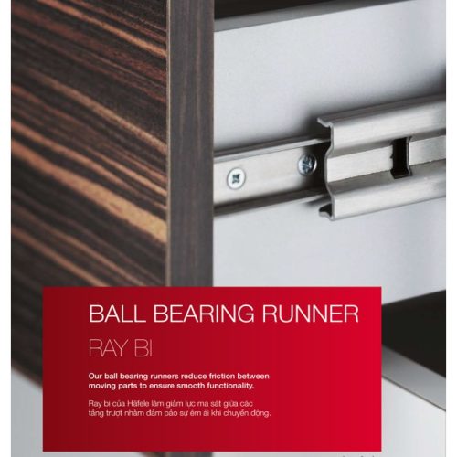 Ảnh thực tế ray bi giảm chấn Hafele 494.02.065