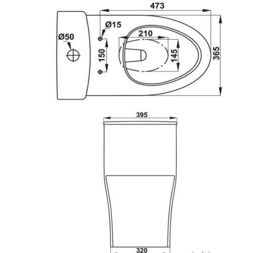 Lắp đặt bồn cầu 1 khối Sapporo Hafele 588.79.409