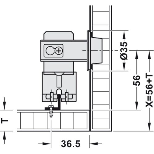 lap dat bo cua xep truot f fold61 50a hafele 409 36 037